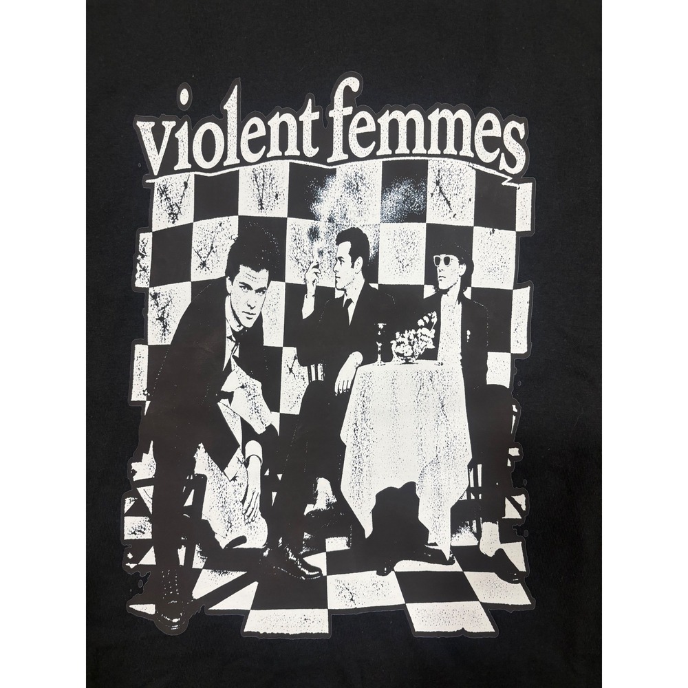 Violent Femmes Band Tee Black Graphic T-Shirt Album Cover Art Mens Large NEW - Picture 2 of 9